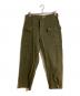 BUZZ RICKSON'S（バズリクソンズ）の古着「MARINE CORPS HERRINGBONE PANT」｜グリーン