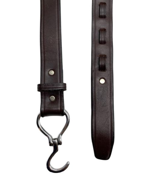TORY LEATHER（トリーレザー）TORY leather (トリーレザー) フックバックルレザーベルト ブラウン サイズ:32の古着・服飾アイテム