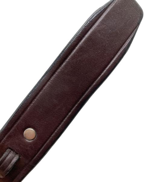 TORY LEATHER（トリーレザー）TORY leather (トリーレザー) フックバックルレザーベルト ブラウン サイズ:32の古着・服飾アイテム