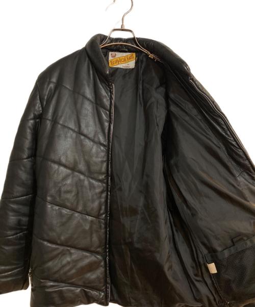 COREFIGHTER（コアファイター）COREFIGHTER (コアファイター) ピッグレザー 中綿ジャケット ブラック サイズ:Lの古着・服飾アイテム