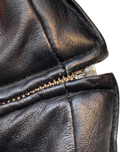 COREFIGHTER（コアファイター）COREFIGHTER (コアファイター) ピッグレザー 中綿ジャケット ブラック サイズ:Lの古着・服飾アイテム