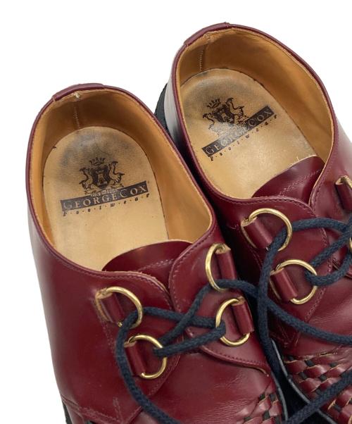 GEORGE COX（ジョージコックス）GEORGE COX (ジョージコックス) ラバーソールシューズ レッド サイズ:7の古着・服飾アイテム