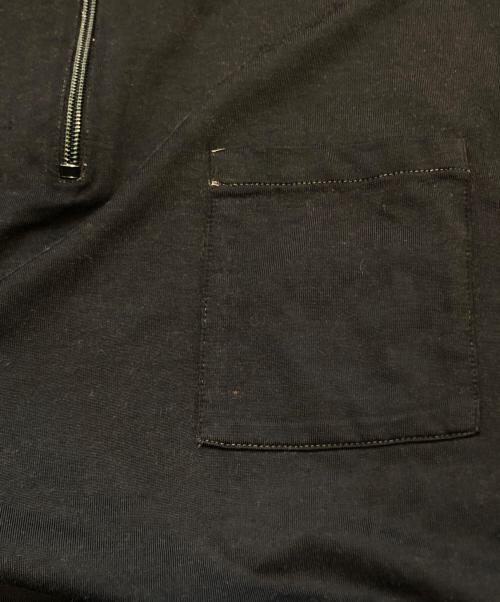 PRADA（プラダ）PRADA (プラダ) ハーフジップシャツ ブラック サイズ:Ｌの古着・服飾アイテム