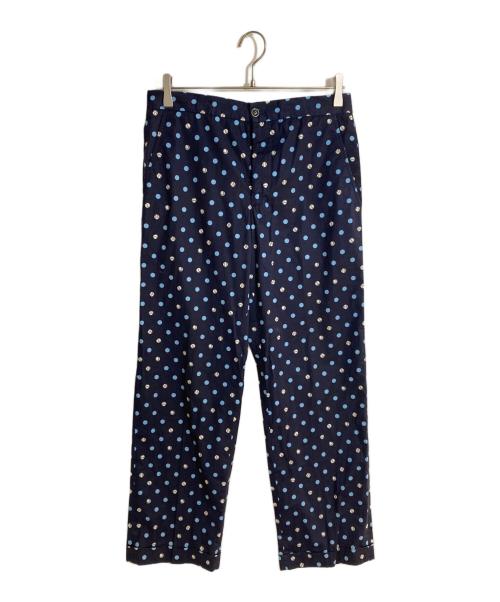 ETRO（エトロ）ETRO (エトロ) ボールプリントセンタープレスパンツ ネイビー サイズ:Sの古着・服飾アイテム