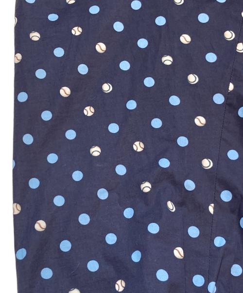 ETRO（エトロ）ETRO (エトロ) ボールプリントセンタープレスパンツ ネイビー サイズ:Sの古着・服飾アイテム