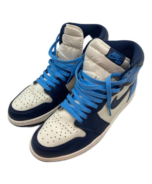 NIKE（ナイキ）NIKE (ナイキ) AIR JORDAN 1 RETRO HIGH OG/エアジョーダン1レトロハイog ブルー×ホワイト サイズ:28.5㎝の古着・服飾アイテム