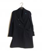 LARDINIラルディーニ）の古着「ダブルチェスターコート」｜ネイビー