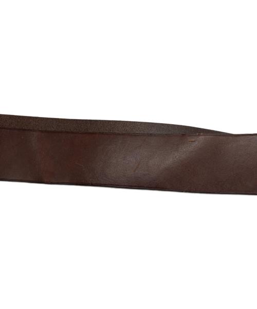 RALPH LAUREN（ラルフローレン）RALPH LAUREN (ラルフローレン) バックルロゴベルト ブラウンの古着・服飾アイテム