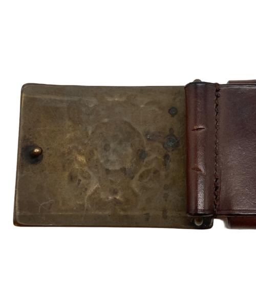 RALPH LAUREN（ラルフローレン）RALPH LAUREN (ラルフローレン) バックルロゴベルト ブラウンの古着・服飾アイテム