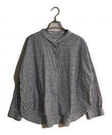 HUIS（ハウス）の古着「コットンストライプシャツ」｜ブルー