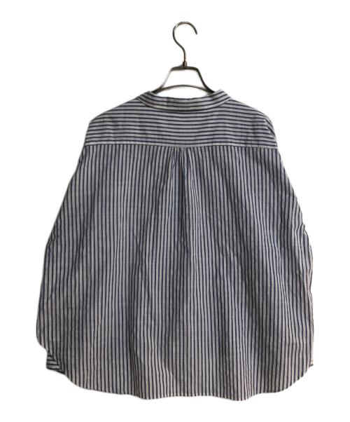 HUIS（ハウス）HUIS (ハウス) コットンストライプシャツ ブルー サイズ:FREEの古着・服飾アイテム
