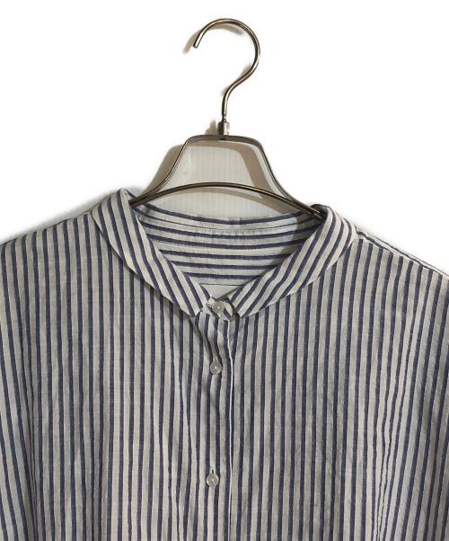 HUIS（ハウス）HUIS (ハウス) コットンストライプシャツ ブルー サイズ:FREEの古着・服飾アイテム