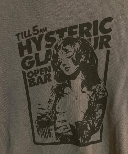 Hysteric Glamour（ヒステリックグラマー）Hysteric Glamour (ヒステリックグラマー) ガールプリントジップパーカー グレー サイズ:Mの古着・服飾アイテム