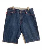 stussyステューシー）の古着「デニムハーフパンツ」｜インディゴ