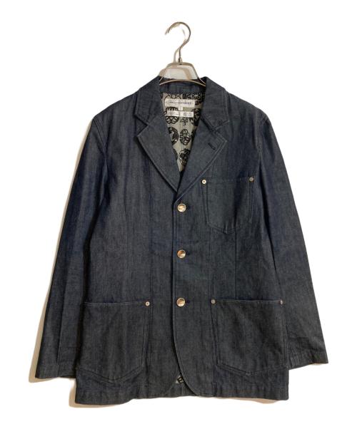 COMME des GARCONS SHIRT（コムデギャルソンシャツ）COMME des GARCONS SHIRT (コムデギャルソンシャツ) 家紋デニムテーラードジャケット インディゴ サイズ:Sの古着・服飾アイテム