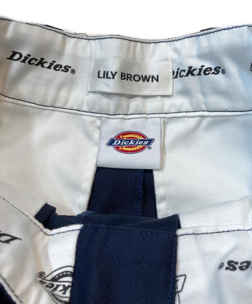 Dickies（ディッキーズ）Dickies (ディッキーズ) Lily Brown (リリーブラウン) ベルテッドトチノハーフパンツ ネイビー 未使用品の古着・服飾アイテム