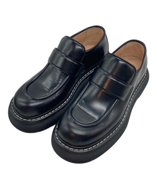 BOTTEGA VENETA（ボッテガベネタ）BOTTEGA VENETA (ボッテガベネタ) SWELL LOAFER/スウェル ローファー ブラック サイズ:43の古着・服飾アイテム