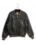AVIREX（アヴィレックス）の古着「レザースタジャン」｜ブラック