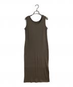 RIVE DROITEリヴドロワ）の古着「2WAYリブタンクワンピース」｜ブラウン