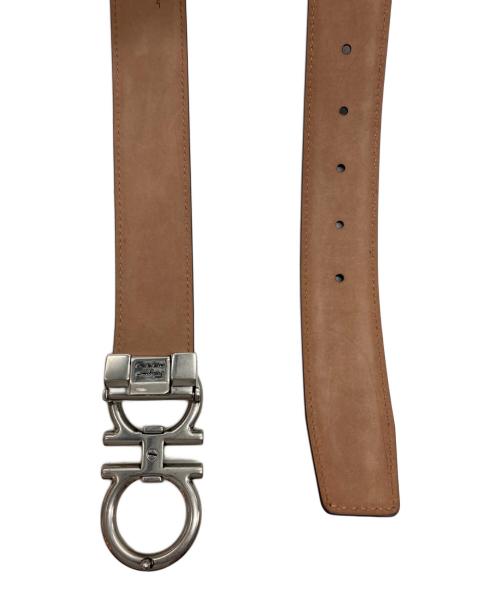 Salvatore Ferragamo（サルヴァトーレ フェラガモ）Salvatore Ferragamo (サルヴァトーレ フェラガモ) ガンチーニレザーベルト ブラックの古着・服飾アイテム
