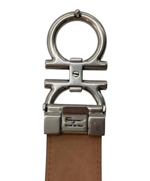 Salvatore Ferragamo（サルヴァトーレ フェラガモ）Salvatore Ferragamo (サルヴァトーレ フェラガモ) ガンチーニレザーベルト ブラックの古着・服飾アイテム