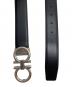 Salvatore Ferragamo (サルヴァトーレ フェラガモ) ガンチーニレザーベルト ブラック：20000円