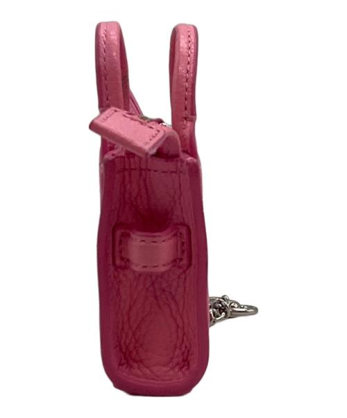 MARC JACOBS（マークジェイコブズ）MARC JACOBS (マークジェイコブス) The Leather Mini チャーム ピンクの古着・服飾アイテム