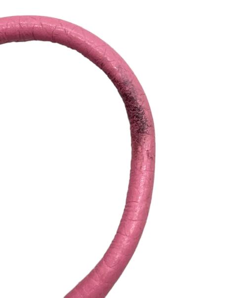 MARC JACOBS（マークジェイコブズ）MARC JACOBS (マークジェイコブス) The Leather Mini チャーム ピンクの古着・服飾アイテム