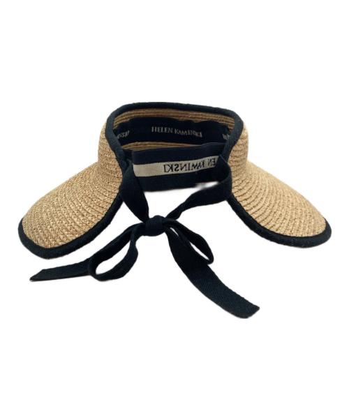 HELEN KAMINSKI（ヘレンカミンスキー）HELEN KAMINSKI (ヘレンカミンスキー) ストローサンバイザー ブラウンの古着・服飾アイテム
