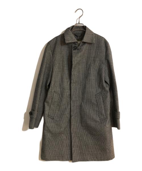 MACKINTOSH PHILOSOPHY（マッキントッシュ フィロソフィー）MACKINTOSH PHILOSOPHY (マッキントッシュ フィロソフィー) 千鳥格子 ステンカラーコート グレー サイズ:Ｍの古着・服飾アイテム