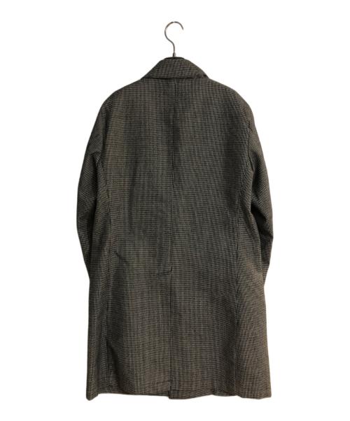 MACKINTOSH PHILOSOPHY（マッキントッシュ フィロソフィー）MACKINTOSH PHILOSOPHY (マッキントッシュ フィロソフィー) 千鳥格子 ステンカラーコート グレー サイズ:Ｍの古着・服飾アイテム