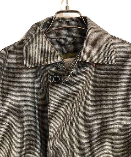 MACKINTOSH PHILOSOPHY（マッキントッシュ フィロソフィー）MACKINTOSH PHILOSOPHY (マッキントッシュ フィロソフィー) 千鳥格子 ステンカラーコート グレー サイズ:Ｍの古着・服飾アイテム