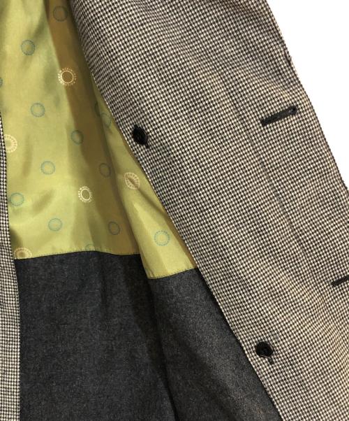 MACKINTOSH PHILOSOPHY（マッキントッシュ フィロソフィー）MACKINTOSH PHILOSOPHY (マッキントッシュ フィロソフィー) 千鳥格子 ステンカラーコート グレー サイズ:Ｍの古着・服飾アイテム