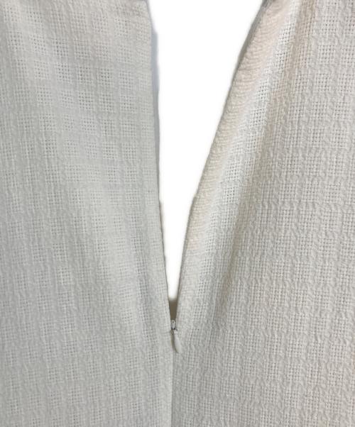 COLUMN（コラム）COLUMN (コラム) オープンカラー クラシカル タックワンピース ホワイト サイズ:FREE 未使用品の古着・服飾アイテム