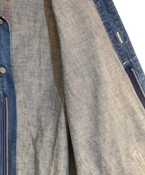 BLUE BLUE（ブルーブルー）BLUE BLUE (ブルーブルー) デニムカバーオール インディゴ サイズ:1の古着・服飾アイテム