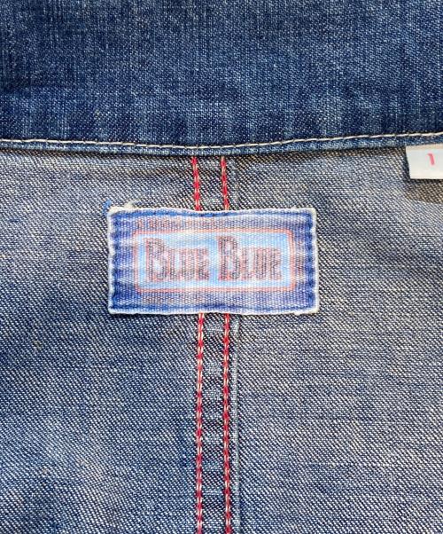 BLUE BLUE（ブルーブルー）BLUE BLUE (ブルーブルー) デニムカバーオール インディゴ サイズ:1の古着・服飾アイテム
