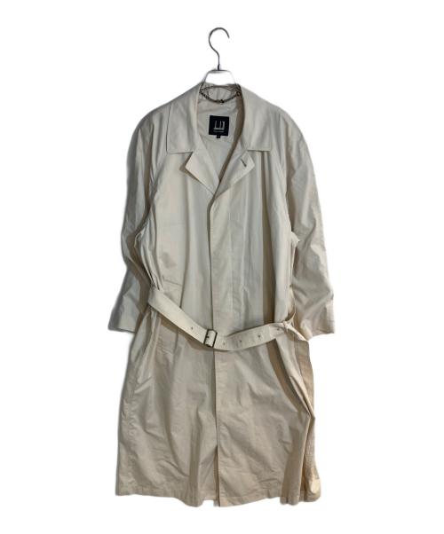 dunhill（ダンヒル）dunhill (ダンヒル) ベルテッドステンカラーコート ベージュ サイズ:52cmの古着・服飾アイテム