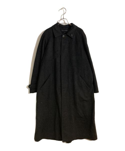 Salvatore Ferragamo（サルヴァトーレ フェラガモ）Salvatore Ferragamo (サルヴァトーレ フェラガモ) ガンパッチウールロングコート グレー サイズ:不明の古着・服飾アイテム