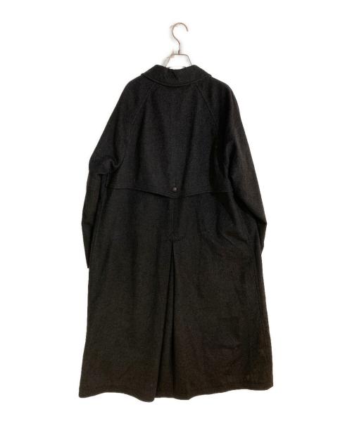 Salvatore Ferragamo（サルヴァトーレ フェラガモ）Salvatore Ferragamo (サルヴァトーレ フェラガモ) ガンパッチウールロングコート グレー サイズ:不明の古着・服飾アイテム