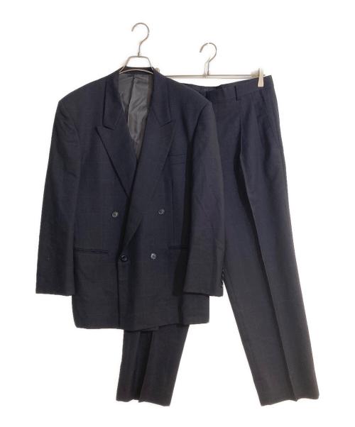 Christian Dior MONSIEUR（クリスチャンディオールムッシュ）Christian Dior MONSIEUR (クリスチャンディオールムッシュ) ダブルブレストセットアップスーツ ネイビー サイズ:A6の古着・服飾アイテム