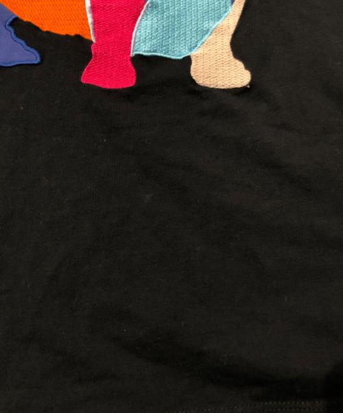 EMPORIO ARMANI（エンポリオアルマーニ）EMPORIO ARMANI (エンポリオアルマーニ) ドッグ刺繍半袖カットソー ブラック サイズ:ｌの古着・服飾アイテム