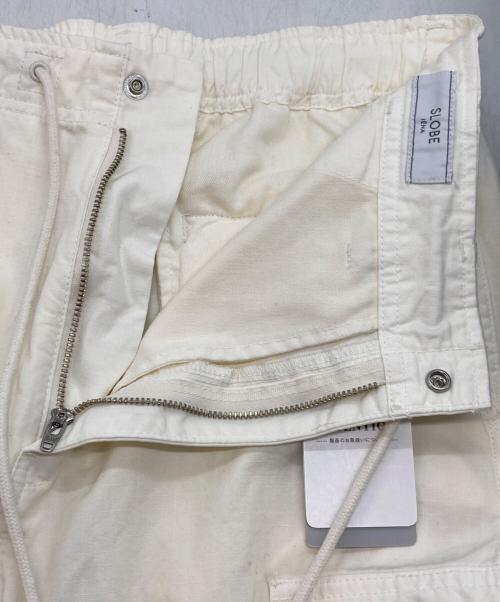 SLOBE IENA（スローブ イエナ）SLOBE IENA (スローブ イエナ) リップストップ カーゴパンツ ホワイト サイズ:M 未使用品の古着・服飾アイテム