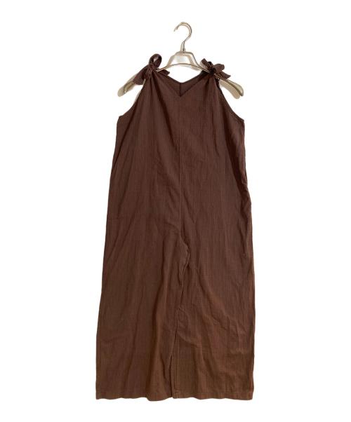 LES ATELIERS FRANCAIS DE CONFECTION（ル アトリエフランセ デ コンフェクション）LES ATELIERS FRANCAIS DE CONFECTION (ル アトリエフランセ デ コンフェクション) ジャンプスーツ ブラウン サイズ:36 未使用品の古着・服飾アイテム
