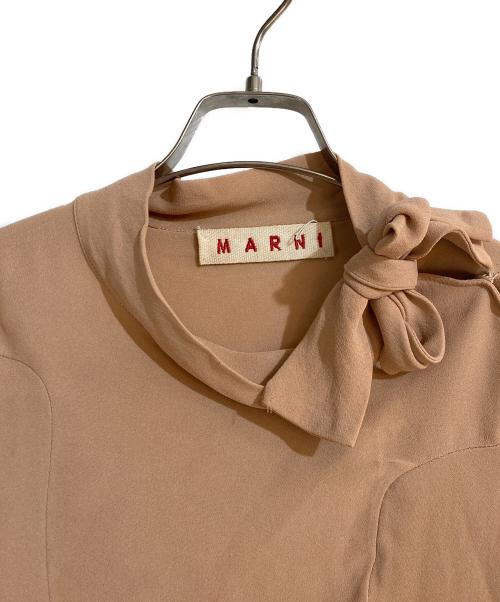 MARNI（マルニ）MARNI (マルニ) ボウタイブラウス ピンク サイズ:42の古着・服飾アイテム