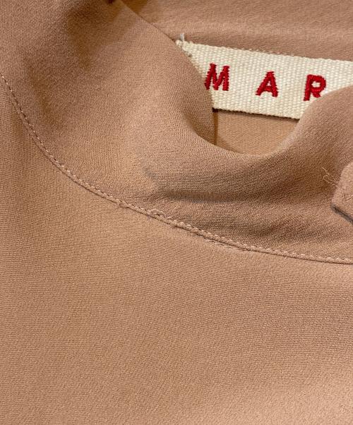 MARNI（マルニ）MARNI (マルニ) ボウタイブラウス ピンク サイズ:42の古着・服飾アイテム