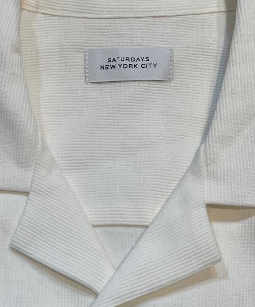 Saturdays NYC（サタデーズ ニューヨーク）Saturdays NYC (サタデーズ ニューヨーク) オープンカラーシャツ ベージュ サイズ:不明の古着・服飾アイテム