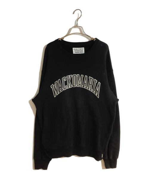 WACKO MARIA（ワコマリア）WACKO MARIA (ワコマリア) MIDDLE WEIGHT CREW NECK SWEAT SHIRT／クルーネックスウェットシャツ ブラック サイズ:Ｌの古着・服飾アイテム