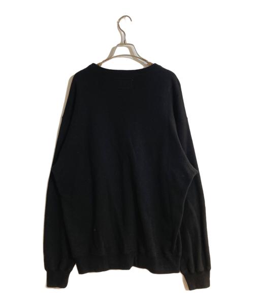 WACKO MARIA（ワコマリア）WACKO MARIA (ワコマリア) MIDDLE WEIGHT CREW NECK SWEAT SHIRT／クルーネックスウェットシャツ ブラック サイズ:Ｌの古着・服飾アイテム