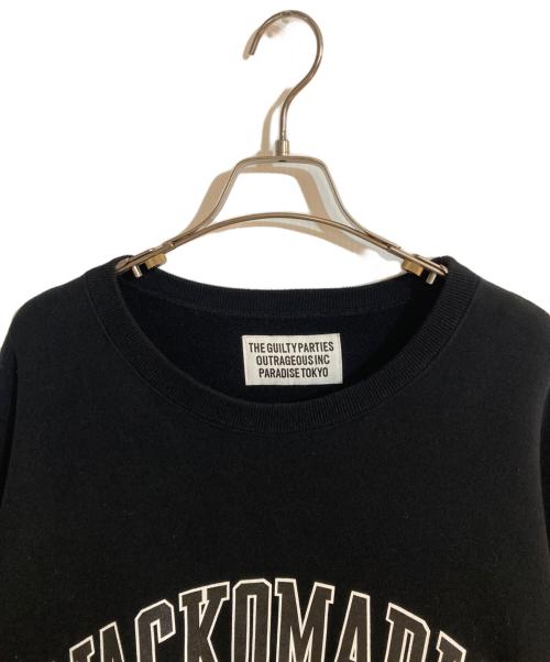WACKO MARIA（ワコマリア）WACKO MARIA (ワコマリア) MIDDLE WEIGHT CREW NECK SWEAT SHIRT／クルーネックスウェットシャツ ブラック サイズ:Ｌの古着・服飾アイテム