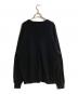 WACKO MARIA (ワコマリア) MIDDLE WEIGHT CREW NECK SWEAT SHIRT／クルーネックスウェットシャツ ブラック サイズ:Ｌ：15000円